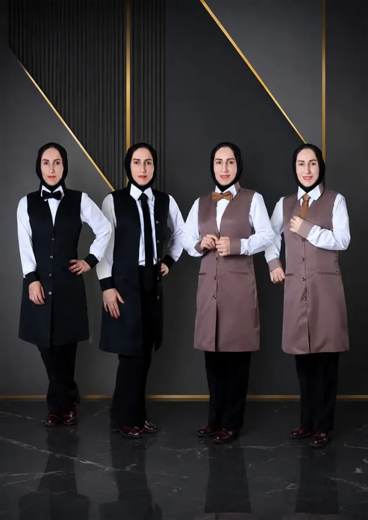 سارافون کلاسیک مشکی و شکلاتی